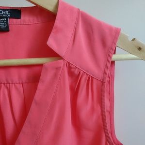 Jacob Coral Sleeveless Blouse